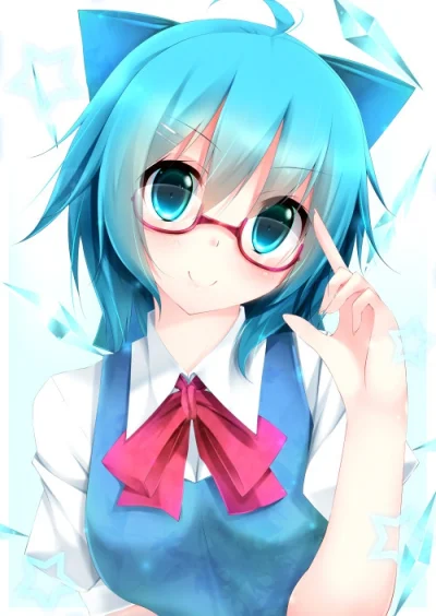 BlackReven - #randomanimeshit #touhou #cirno #alza #meganekko