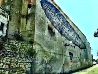 Zaithz - #mural sterowiec. Jeden z wielu powstałych podczas festiwalu Memorie Urbane ...