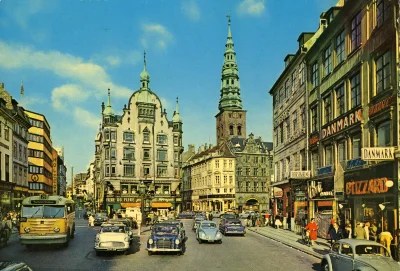 Zapaczony - Kopenhaga Strøget - Amagertorv, rok 1960.
#zdjeciahistoryczne #fotografi...