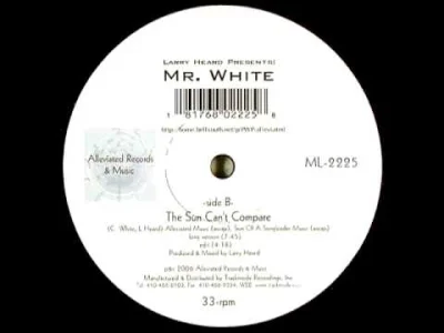 W.....a - A jebnę klasykiem! 



Larry Heard Pres. Mr White - The Sun Can't Compare

...