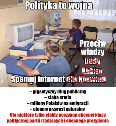 mrozobd - #polityka #korwin #kukiz #spam
Pozwoliłem sobie sparafrazować tępą lewacką...