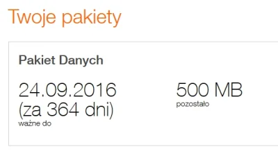 t.....4 - Pakiet 500MB na rok czasu za 5zł w #orange Może się przydać dla ludzi spod ...