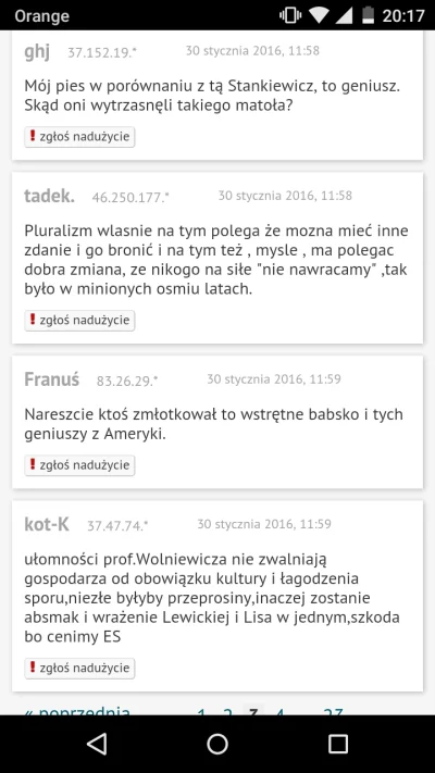 adi2131 - Komentarze na wpolityce.pl pod artykułem o Wolniewiczu. Jakieś 2/3 za Wolni...