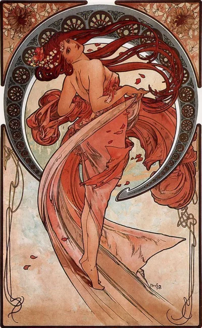 djavulen - Alfons Mucha
Taniec (1898)

#sztuka #malarstwo #obrazy