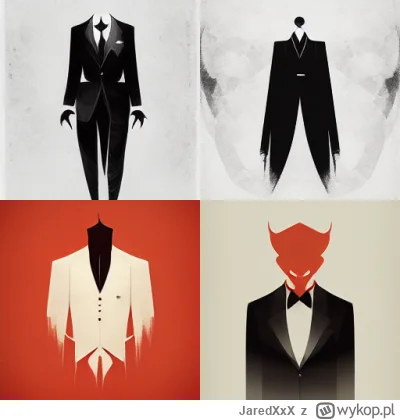 JaredXxX - @JaredXxX: "Devil in a suit, simple graphic, monochromatic"