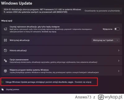 Anawa73 - @wersre: Ale przynajmniej dzięki tym aktualizacjom zmniejsza się Twój ślad ...