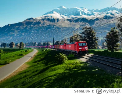 SebaD86 - Bombardier Traxx BR185 mknie z pociągiem intermodalnym gdzieś w Austrii.
Sc...
