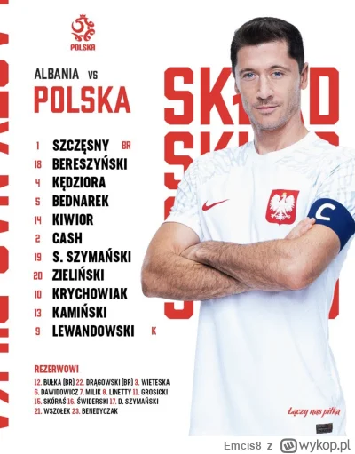 Emcis8 - Skład 

#mecz #reprezentacja #pilkanozna