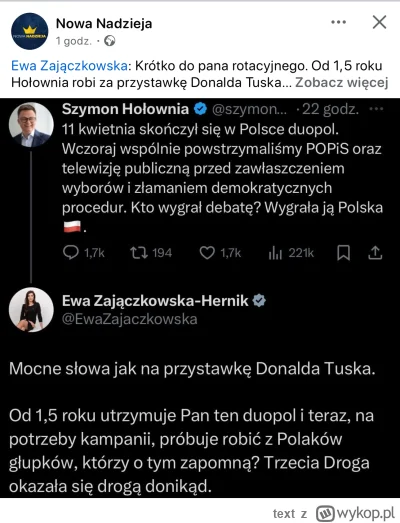 text - Uuuu mocne słowa jak na przystawkę PiS 
xDdddd
#heheszki #bekazpodludzi #polit...