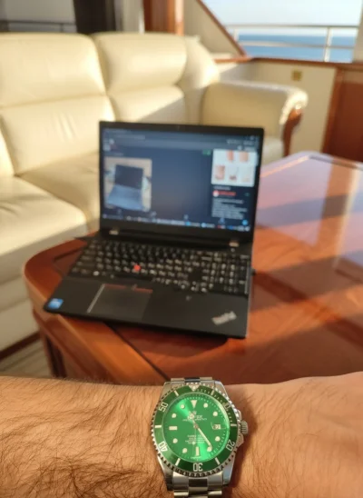 123_ - @vulcanitu: JEST THINKPADZIK, JEST ROLLY, JEST JACHT Z KPO