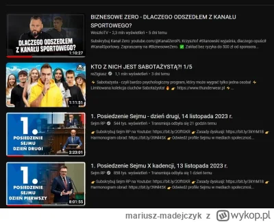 mariusz-madejczyk - Posiedzenia Sejmu w TOP5 "Na Czasie" na polskim YouTube (ʘ‿ʘ) #po...