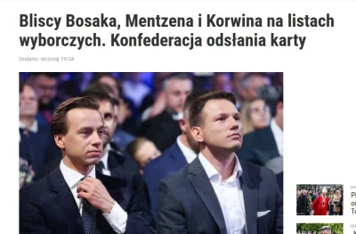 szurszur - Podsumujmy:
Korwin zatrudniał po rodzinie w PE, Konfederacja wystawia ludz...