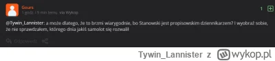 Tywin_Lannister - @Corrny: mnie r---------a, że większość tych politycznych kiboli, k...