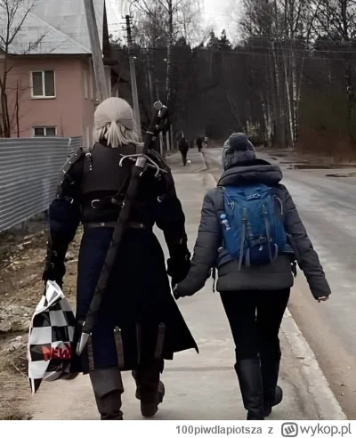 100piwdlapiotsza - Mirki widziałem na ulicy Wiedźmina i Ciri

#wiedzmin #heheszki #hu...
