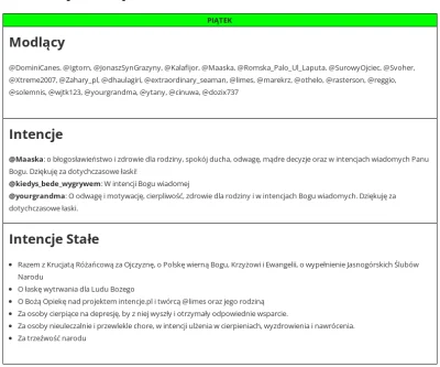 dendrofag - @DominiCanes, @Igtorn, @JonaszSynGrazyny, @Kalafijor, @Maaska, @RomskaPal...