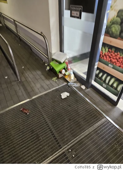 CoYoT85 - Taki piękny widok przy wejściu do Lidla. Klienci niestety nie rozumieją kor...