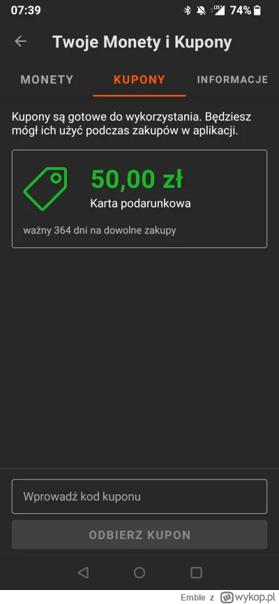 Emble - #chwalesie 
Dzięki @JakDorobic_com za pierwsze w życiu wygrane rozdajo (｡◕‿‿◕...