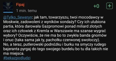 Tylko_Seweryn - @Fipaj I zrobił wpis o mnie xD Absolutnie nikt się nie spodziewał. Ni...