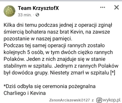 ZenonArciszewski3127 - Cześć jego pamięci.
#ukraina #rosja #wojna