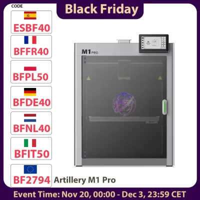 n____S - ❗ Artillery M1 PRO 3D Printer 260x260x260mm [EU]
〽️ Cena: 319.51 USD (dotąd ...
