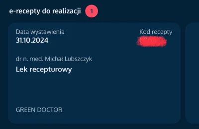 ToNeMojeParanoje - dlaczego ta recepta z green doctor jest dalej w strefie „do realiz...