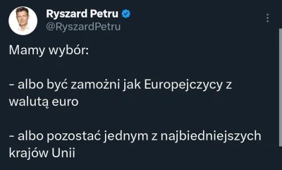 dotankowany_noca - Według pana Petru będę bogatszy jeśli będę dostawał kasę w Euro.
A...