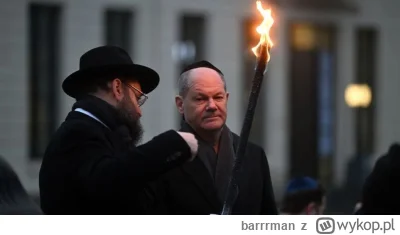 barrrman - tymczasem w Niemczech kanclerz odpala pierwszą chanukową świecę ʕ•ᴥ•ʔ