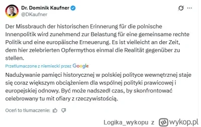 Logika_wykopu - Przyjaciele Konfederacji z niemieckiej AFD walczą z "mitem ofiary" Po...