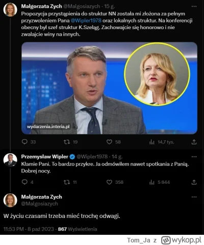 Tom_Ja - Małgorzata Zych demaskuje tchórzy z Kompromitacji

#bekazpisu #bekazprawakow...