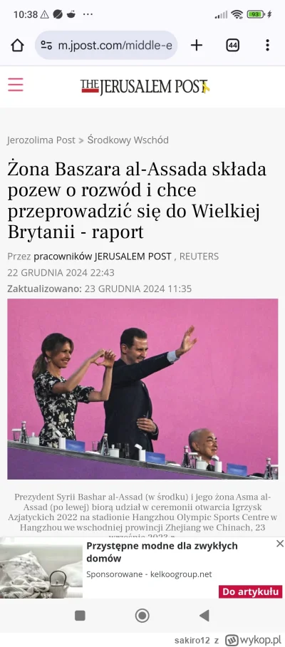 sakiro12 - Żona Assada jak klasyczna #p0lka gdy stracił wszystko odchodzi. To nauczka...