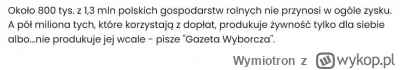 Wymiotron - @haohao oni zarabiają na dopłatach, a nie na pracy w polu