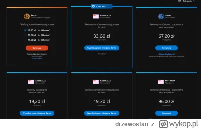 drzewostan - Czy dobrze rozumiem cennik połączeń Skype do Australii i zasady rozlicza...