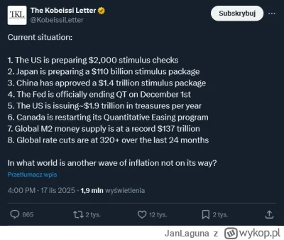 JanLaguna - BULLISH. WYTRZYMAJCIE JESZCZE 2 TYGODNIE

#gielda