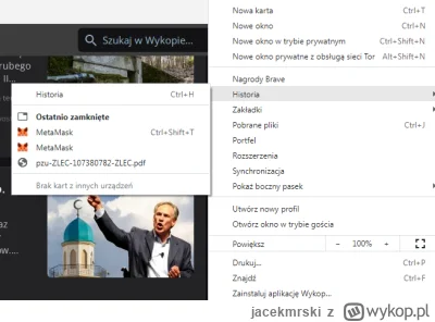 jacekmrski - Miałem otwartych kilka okien w przeglądarce Brave. Przegladarka się zamk...