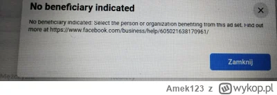 Amek123 - #facebook #reklama  Prowadzę na Facebooku stronę związaną z moją działalnoś...