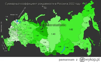 pamareum - @backtomy_place: wśród białych Rosjan też będzie około 1,1. Najmniej jest ...