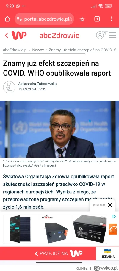 duble2 - Patrzcie tych z WHO uratowali ludzi xD