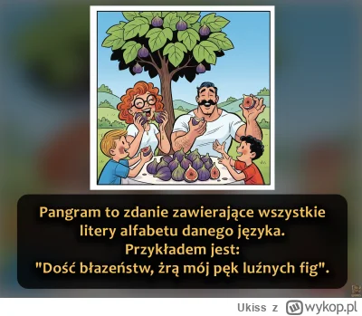 Ukiss - Takie zdania wykorzystuje się m.in. do testowania fontów, testowania sprzętu,...