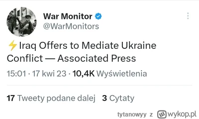 tytanowyy - W końcu jakiś poważny mediator

#ukraina #rosja #wojna