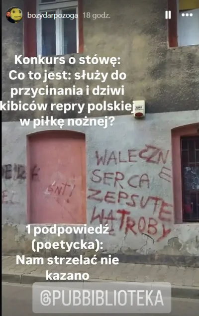 B.....a - [KONKURS] [STAND-UP] PULA: 100,00 PLN

Serwus, w ramach promocji twórczości...