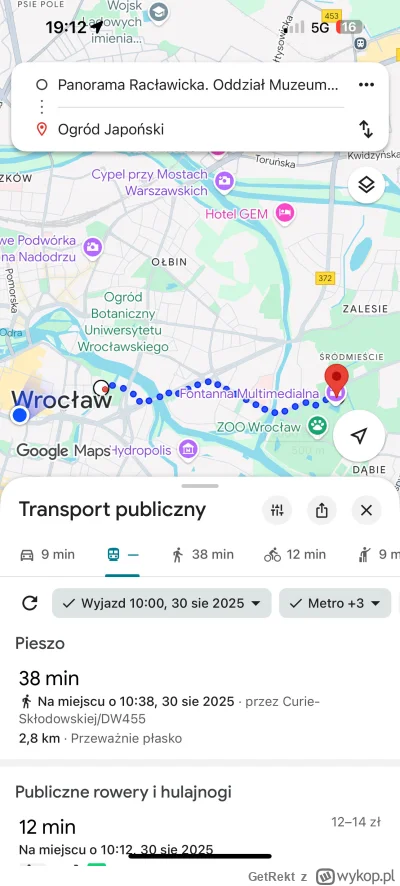 GetRekt - Mirki z #wroclaw, dlaczego Google maps nie pokazuje w waszym mieście opcji ...