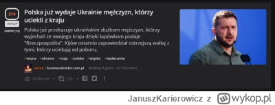 JanuszKarierowicz - Nie bójcie nic, w razie wojny u nas, nawet jak spierd*licie w cza...