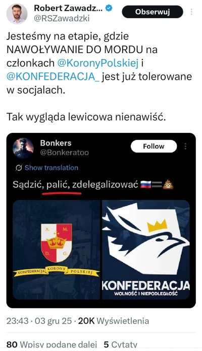 splinter96 - kiedy Braun sugeruje, że ministra zdrowia powinno się powiesić albo czło...