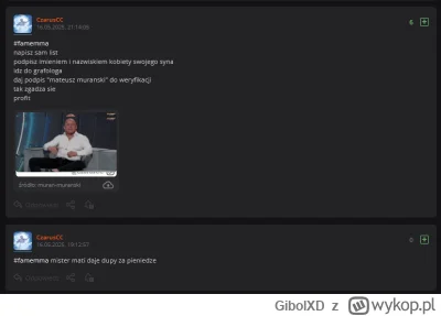 GibolXD - #famemma oby ci gwint przekręcili za wrabianie chłopa w pdf-a, tfu na ciebi...
