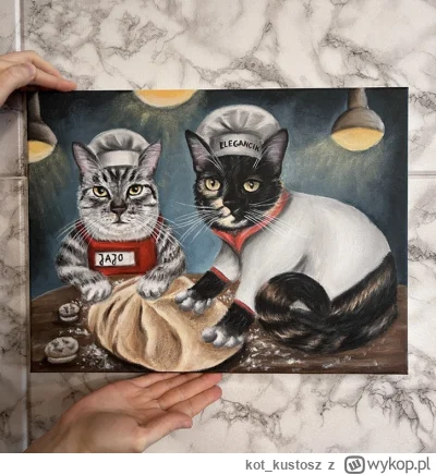 kotkustosz - Namalowałam piekarzy ale nikt nie chce kupić od nich chleba bo są kotami...