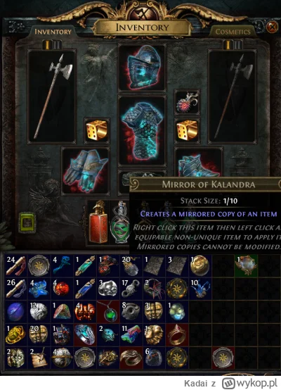 Kadai - No i wpadł pierwszy Mirror po 1700h gry :D #pathofexile