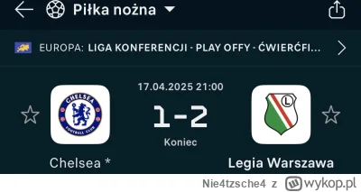 Nie4tzsche4 - Szkoda ze Legia musiała dzisiaj grać w superpucharze, bo aż strach pomy...