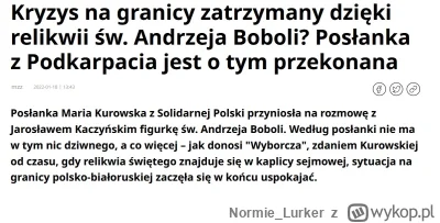 Normie_Lurker - Który taki mądry wyniósł z Sejmu figurkę św. Andrzeja Boboli?
#bekazp...
