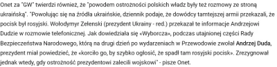cardenas - Prezydent Polski był gotowy wciągnąć nas do wojny na podstawie słów ukraiń...