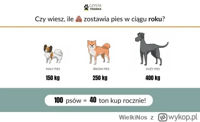 WielkiNos - Nawet najmniejszy pies produkuje 150 kilo gówna rocznie (dla porównania c...